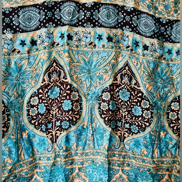 Sample Spell and the Gypsy Aloha Fox Kimono Turquoise OS - Picture 3 of 10